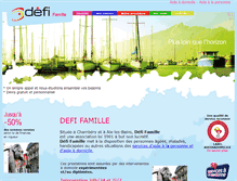 Tablet Screenshot of defi-famille.com